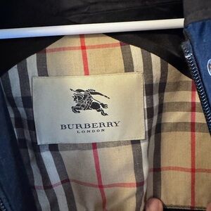 Burberry Beige and Black Trench Coat